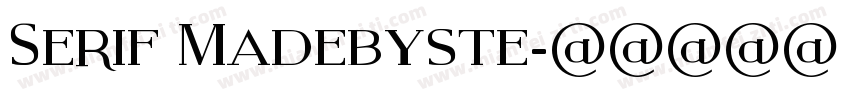 Serif Madebyste字体转换